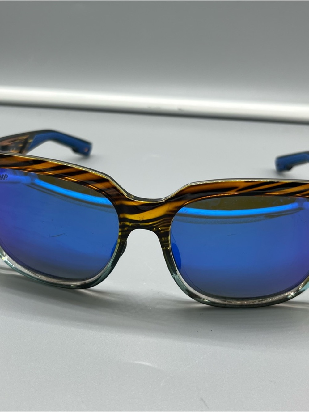 Costa Blue Mirrored Lenses with Tortoiseshell Frame Sunglasses